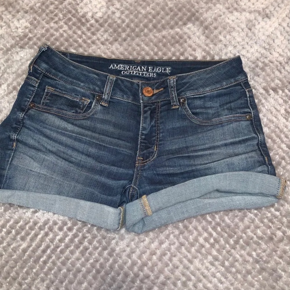 AEO denim shorts
